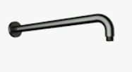 Round Shower Arm Horizontal Gunmetal 400mm
