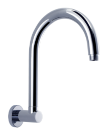 Round Shower Arm High Rise Chrome