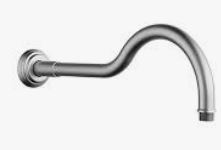 Clasico Shower Arm Horizontal  Brushed Nickel 400mm