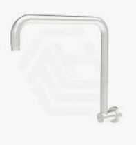 Round Shower Arm High Rise Brushed Nickel