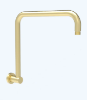 Round Shower Arm High Rise Chrome