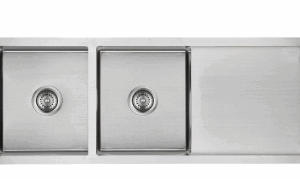 Eden Double Bowl Single Drainer Sink  1160mm