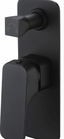 Eden Wall Mixer Diverter Matt Black