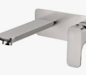 Nova Wall Basin Mixer Brushed Nickel Lead Free