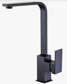 Rosa  Rectangle Handle Sink Mixer (Matt Black) Lead Free