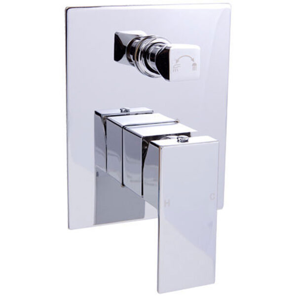 Rosa Wall Mixer Diverter Chrome