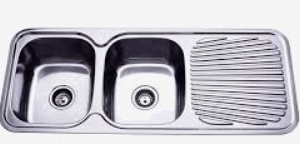 1180 Double Bowl Single Drainer RHB