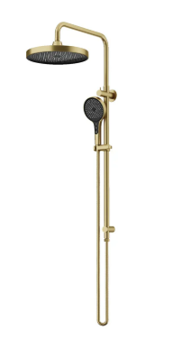 Twin Shower On Rail. 3 pk