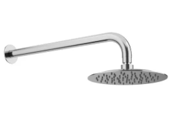 200mm Straight Wall Shower Head & Arm. 2 pk