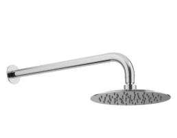 200mm Straight Wall Shower Head & Arm. 2 pk