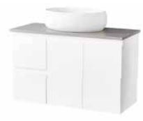 Sake 900 x 365 Vanity – LHD – Wall Hung – QS