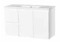 Sake 900 x 365 Vanity – RHD – Wall Hung – VC