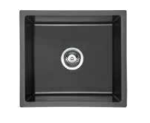 450 x 450 x 230 Single Bowl Quartz Sink  – BLACK
