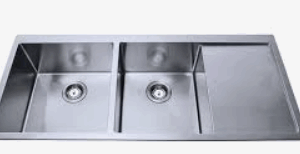 1140 x 440 x 230 Double Bowl Single Drainer Over/Undermount Sink