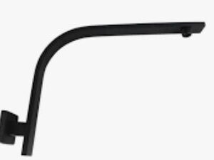 Square Gooseneck Shower Arm – Matte Black
