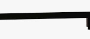 400mm Square Straight Wall Arm – Brush Nickel