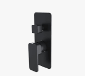 Cubic Shower/Bath Mixer With Diverter – Matte Black