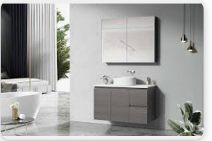 Cubic Wall Mixer Combo With Spout – Brush Nickel