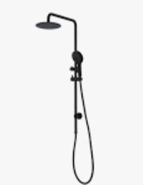 Round 2 in 1 Multifunction Shower Combo – Full Rail – 1 Hose – Brush Nickel