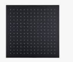 300mm x 300mm Square Raincloud Shower Head – Matte Black
