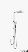 Square 2 in 1 Multifunction Shower Combo – Full Rail – 2 hose