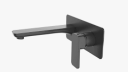 Serena Wall Mixer With Spout – Matte Black
