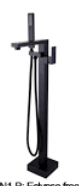 Square Dual Flush Plate – Matte Black