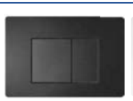 Square Dual Flush Plate – Chrome